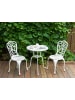 Beliani 3-tlg Bistro Set TRIORA/DASCIO in Weiß