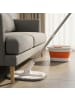 relaxdays Wischmopp -Set in Weiß/ Orange - 3,8 l