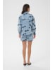 Kaffe Jacke KAbabena Relaxed fit in Blue Denim W/ Navy Flower Emb.