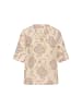 Noa Noa Hemd Kine in Print Offwhite/Brown