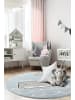 ScandicLiving Spielteppich, Wal blau/silbergrau, rund,  Ø 133 cm, 18 mm hoch