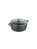 Berndes Kochtopf mit Glasdeckel aus Aluguss – Vario Click in schwarz