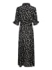 Kaffe Kleid KAvelana Regular fit in Black/White Abstract Print