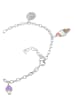 Elli Armband 925 Sterling Silber Blume, Fliegenpilz, mit Smiling Face, Regenbogen, Smiling Face in Silber