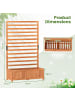 COSTWAY Blumenkasten mit Rankgitter 90x35x150cm in Orange