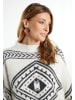 usha FESTIVAL Strick Pullover in Wollweiss Schwarz