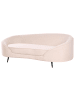 Beliani 3-Sitzer Sofa SAVAR in Beige/Schwarz - (W) 183 x (H) 69 x (L) 84 cm