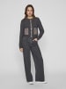 Vila Strickjacke in Dark Grey Melange
