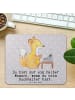 Mr. & Mrs. Panda Mousepad Buchhalter Herz mit Spruch in Grau Pastell
