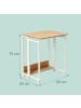 relaxdays Schreibtisch "klappbar" in Natur/ Weiß - (B)60 x (H)75 x (T)50 cm