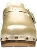 Sanita Comfortwear Clog "Wood-Krisla Open" in Gold