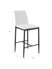 en.casa 2er-Set Barstuhl Lidköping in Weiß (H)96cm (B)43cm (T)47cm