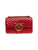 Pinko Rot Leder Love Ein Mini Schulter Tasche