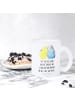 Mr. & Mrs. Panda Tasse Wellensittich Liebe mit Spruch in Transparent