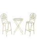 Beliani 3-tlg Bistro Set BIVIO in Grün
