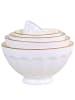 Chic Antique Schalenset ARÉS Weiß Innenseite mit Muster  in Honig 5er Set