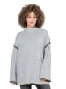 Ulla Popken Pullover in hellgrau mélange