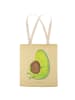 Mr. & Mrs. Panda shopping bag Avocado Pfeifen ohne Spruch in Gelb Pastell