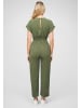 Cloud5ive Cloud5ive Jumpsuit in Wickeloptik mit 2-Pockets in military green