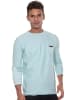 FIOCEO Pullover Rundhals slim fit in türkis