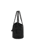 IZIA Damen Bucket Bag Aus Perlen in Schwarz