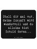 Mr. & Mrs. Panda Mauspad Spruch Mutig zu sich selbst stehen mit ... in Schwarz