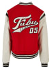 FUBU FUBU Herren FM231-021-2 FUBU Old English Varsity Jacket in red/offwhite/black