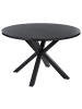 Beliani 5-tlg Gartentisch Set MALETTO/GROSSETO in Schwarz/Silber