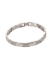faina Women Link Bracelet With Rhinestones in Silver