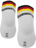 normani 8 Paar Deutschland-Sneakersocken in Weiß