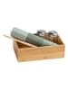 Wenko Bambus Ablage Terra L 2er Set, Bambus Ablage Mod. Terra L 2er Set in Braun
