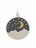 Gemshine Kette mit Anhänger BERGE MIT MOND in silver coloured