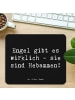 Mr. & Mrs. Panda Mouse Pad Spruch Hebamme Engel mit Spruch in Schwarz