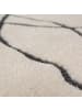 KADIMA DESIGN Teppich Hochflor Abstrakt, Schlafzimmer in Creme-Schwarz