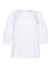 KAFFE curve Langarm-Bluse KCelina in Optical White