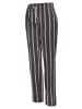 LASCANA Pyjamahose in anthrazit gestreift