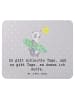 Mr. & Mrs. Panda Mauspad Panda Surfen mit Spruch in Grau Pastell