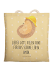Mr. & Mrs. Panda Tasche Igel Beten mit Spruch in Gelb Pastell