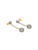 Luxenter Ohrringe mit funkelnden Zirkonia-Steinen, 18-Karat-Gold-Finish – Elib