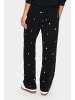 SAINT TROPEZ Casual Hose DagnaSZ Gerade Passform in Black Ice Harts