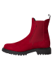 Tamaris Chelsea Boot in RED SUEDE