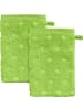Erwin Müller Frottier Waschhandschuh 2er-Pack Baden-Baden in apfelgrün