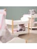 roba Puppenetagenbett Scarlett – weiß lackiert, teilbar, mit Kronenmotiv