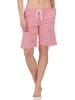 NORMANN Damen Shorty Schlafanzug Pyjama Hose kurz Mix & Match in pink