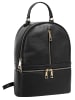 Samantha Look Rucksack echt Leder in schwarz