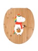 Mr. & Mrs. Panda Holz Toilettensitz Einhorn Pilz ohne Spruch in Braun