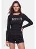 myMo ROCKS Women Longsleeve in Black Stone Wash