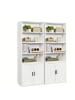 VASAGLE 2er-Set: Bücherregal Custos-old in Weiß - (B)24 x (H)175 x (T)60 cm