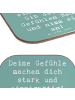 Mr. & Mrs. Panda Untersetzer Spruch Emotionen ausdrücken mit Spruch in Meeresbrise