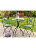 Beliani 2-tlg Bistro Set COZZANA in Schwarz/Grün